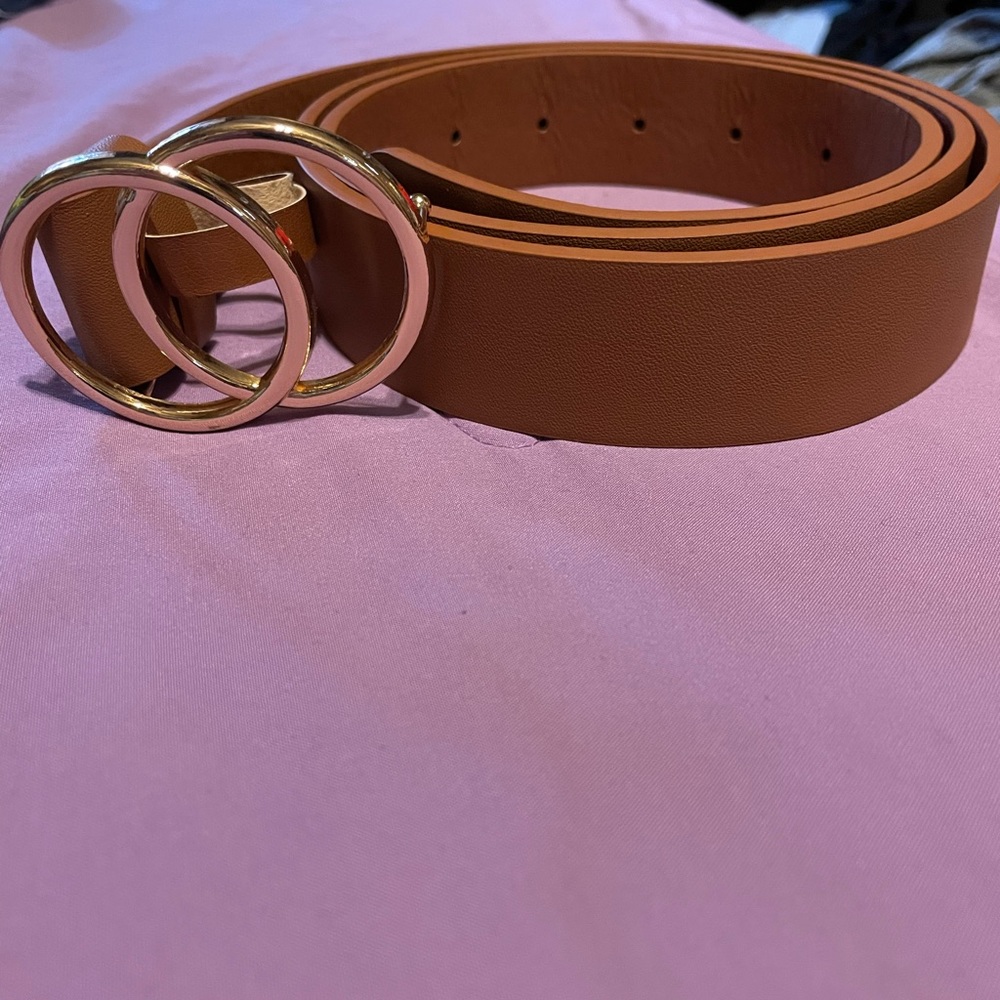 Coffee Double O Ring Belt